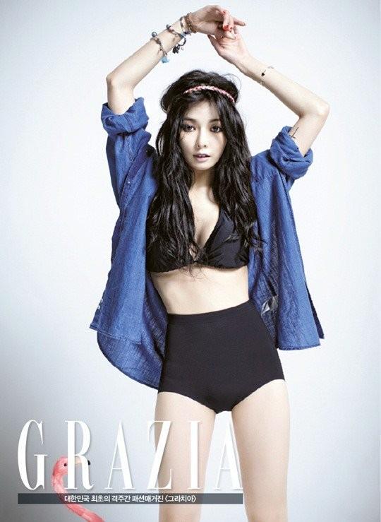 allkpop's tweet image. HyunA shares her surprising hobbies in her interview and pictorial with 'Grazia' allkpop.com/article/2014/0…