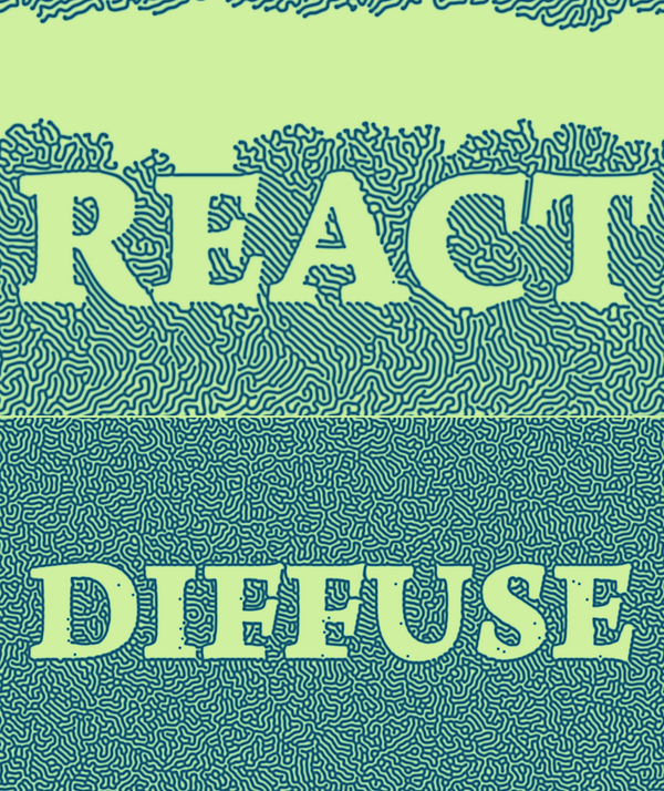 ReactionDiffusion, one of the code examples in @AmnonOwed’s tutorial (ca-n.in/1lqfnKc) posted on CAN y-day