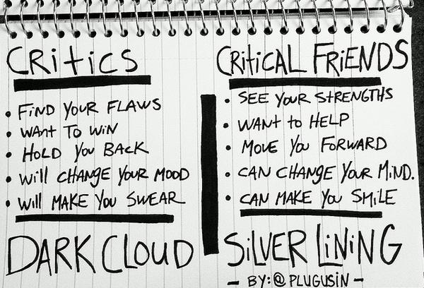 kitluce1's tweet photo. "@brianblum_: #dweclassroom Critics Vs Critical Friends  http://t.co/123zoBfyK5""#etforop