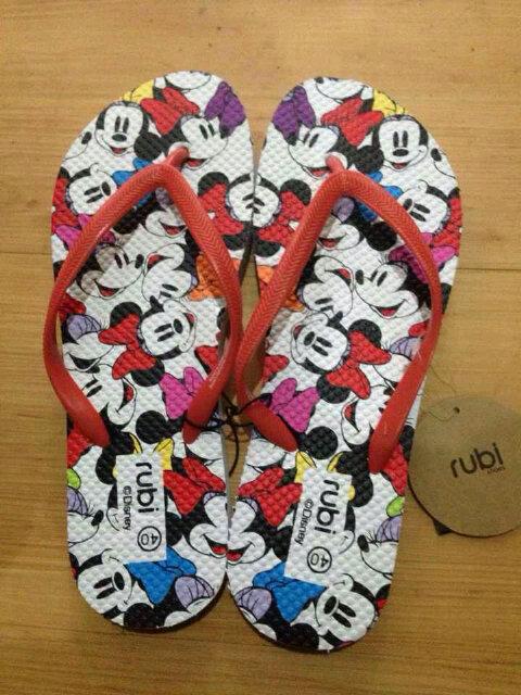 (Sale) RUBI mickey sandals now only 115rb (was 130rb) available size 37 dan 40 (size luar negeri) ready stock!
