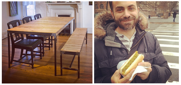 wrafterbuilt's tweet photo. It's #NationalHotDogDay &amp; FRANKLY we can't think of a better spot to enjoy your dog than at a Wrafterbuilt table. http://t.co/PaNEBkGC0f