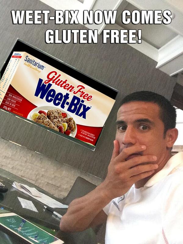 Tim_Cahill's tweet photo. โ@Seakla: @emlypie: RT @Tim_Cahill: Aussie kids are @Weet_Bix kids #glutenfree #mynewgf #timcahilling http://t.co/KPYZdTXcinโ #Weetbixkid