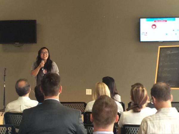 Cultivate918's tweet photo. Next up this morning at @1MillionCupsTUL is @vakargo. #travelapp http://t.co/Z6yXodRkPR