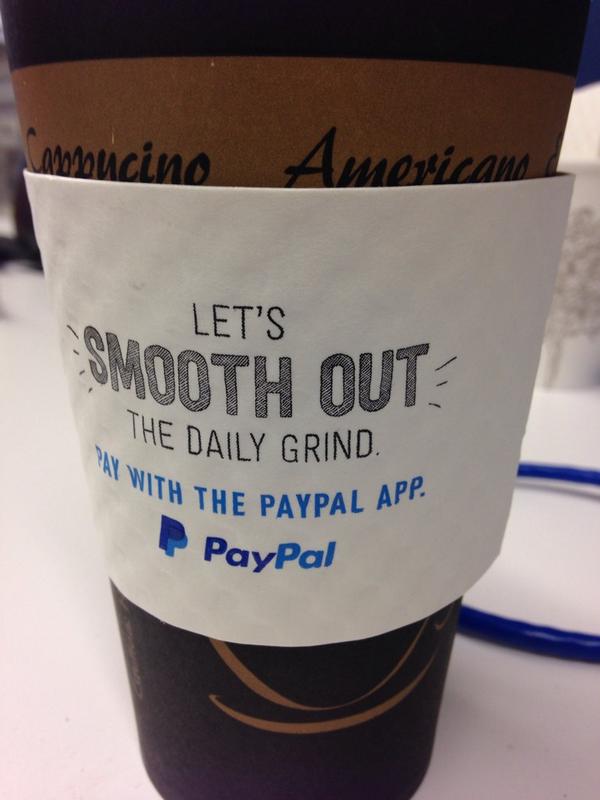 ftmTO's tweet photo. My rather LARGE double Americano from @leneuf got me all fired up! AND it was free from @PayPalCA #paypalitTO http://t.co/vGqoRh7LBe