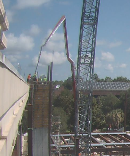 MakeItReitz's tweet photo. Concrete is being poured around the new elevator forms this morning #makeitreitz #progress http://t.co/KejrFT7I5C