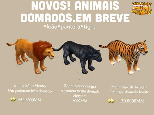 VMMOficial's tweet photo. NOVO! Animais domados. Em breve! Creditos SmallWorlds X http://t.co/jC334cNocj