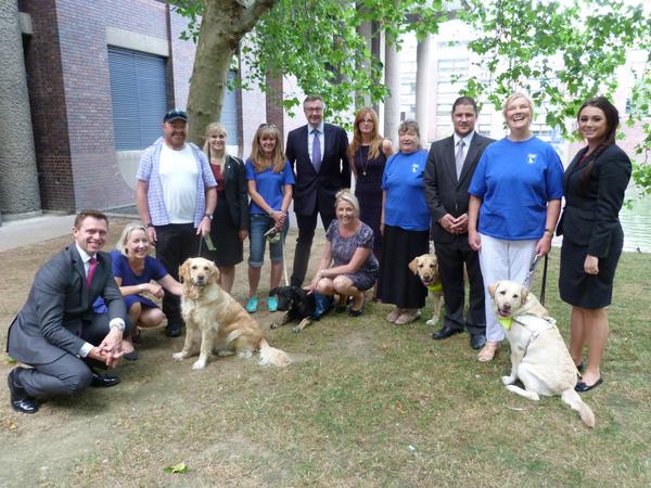 What a lovely group of people and pupps we met today in partnership with Guide Dogs! #PorticoPuppy :0)