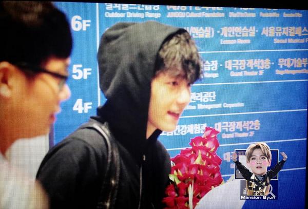 140723 singin' in the rain 퇴근길 우리 꽃보다 백현이