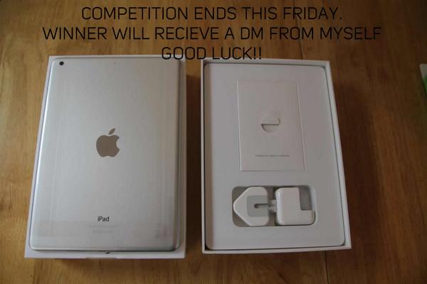 ClarioCreative's tweet photo. GIVEAWAY: I myself will be giving away a silver iPad Air 16GB to a lucky follower! to enter simply follow and retweet http://t.co/i52Di7q7sJ