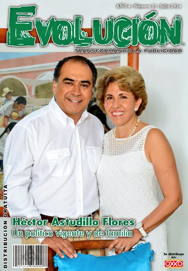 Les Comparto La Portada De #RevistaEvolución Edición Mes De Julio #HectorAstudillo #MercedesCalvo @HectorAstudillo