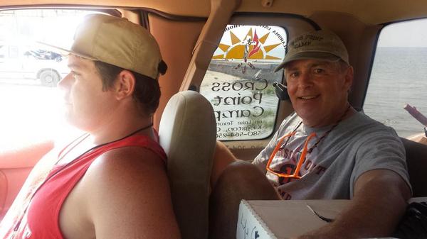 CPLifeguardsSay's tweet photo. @okstateaggie loves riding in the backseat.. We all know who's really in charge around here! http://t.co/XG0aBmP44z