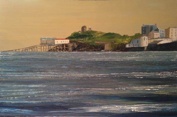Debi_Boop's tweet photo. #NEW #ART #OffTheEasel @Annas_paintings 
4th of 'My Golden Town: #Tenby Series #oilpainting 3ftx2ft #Pembrokeshire RT
http://t.co/hwadx2gbk3
