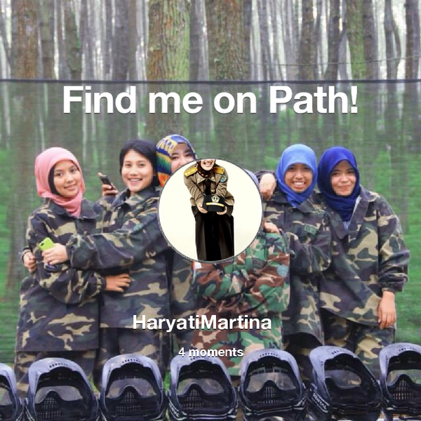 mputtuput's tweet photo. Find me on #Path now! Go to: http://t.co/cypDLJlVQt! #thepersonalnetwork http://t.co/WdtTjfTUjT