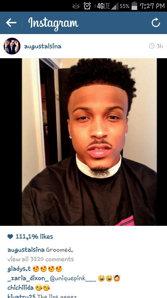 Meka404's tweet photo. To sexy @AugustAlsina http://t.co/wLdcBhWFIk