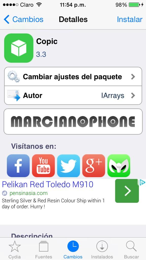 iSharkIO's tweet image. Excelente tweak!! Lo encuentras en repo.marcianophone.com de @MARCIANOPHONE y el equipo @DeavTeamBajo0