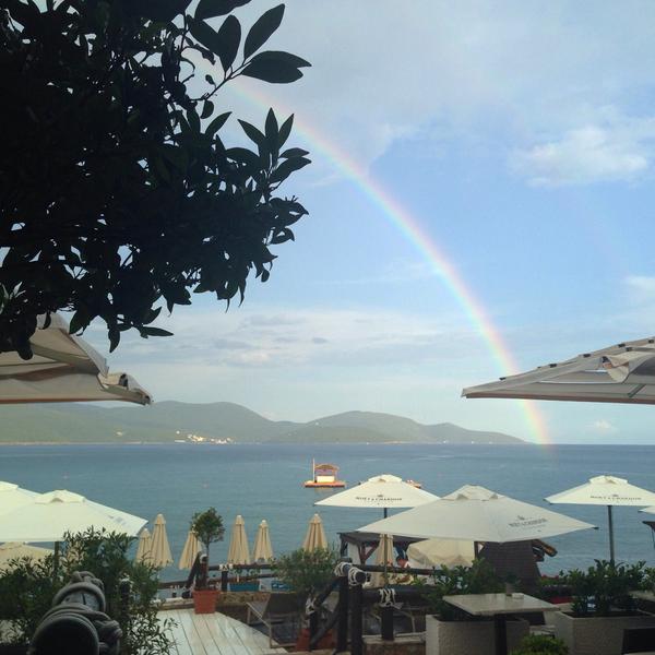 #almara #beach #rainbow