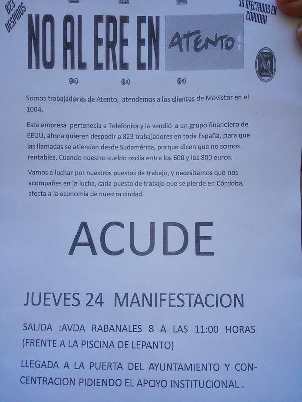 OriHada's tweet photo. @nodespidosatent #NoalEreEnAtento #atentoCordoba http://t.co/0tF7rcB1jw