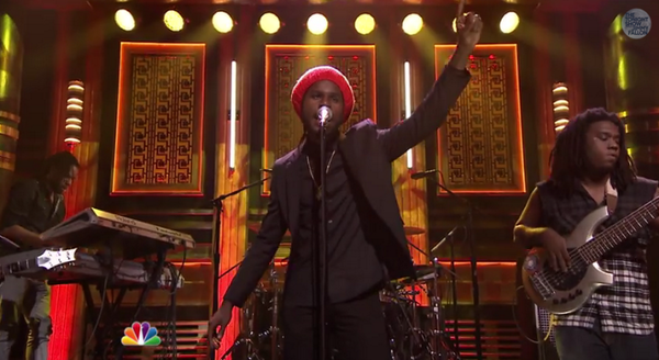 AdonaiSound's tweet photo. Congrats to @IAmChronixx for representing Jamaica last night on the Tonight show. http://t.co/WEKliP2Yvp