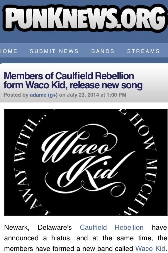 WK_Band's tweet photo. Thank you to @EisenbergAdam &amp; @Punknews for the love: 
http://t.co/3X82vaHLsU #wacokidlives #punknews http://t.co/sJvzJePz0g