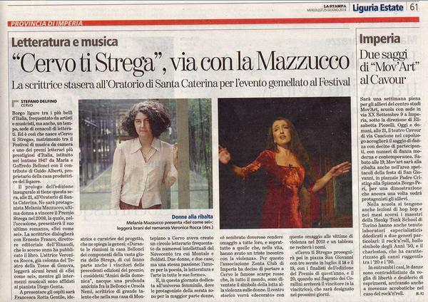 LulaFrancesca's tweet photo. #cervotistrega #premiostrega articolo su La Stampa prologo con la Mazzucco e Veronica Rocca http://t.co/6iOREj3xsN