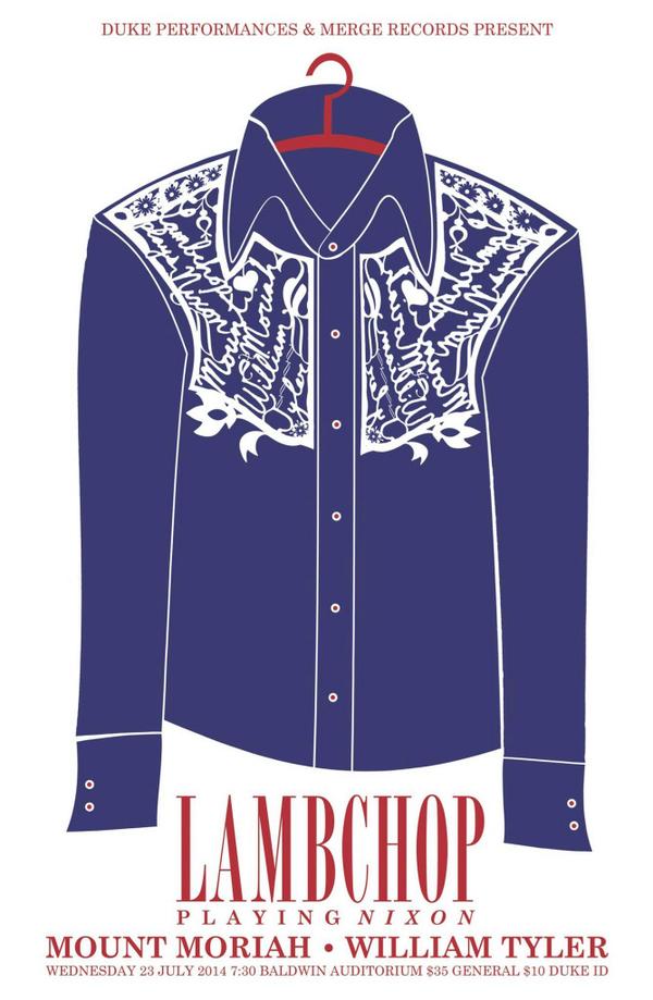 DukePerformance's tweet image. DP kicking off Merge 25 tonight w/ triple-bill of @lambchopisaband + @mountmoriahband + @williamtylertn. Sold out.