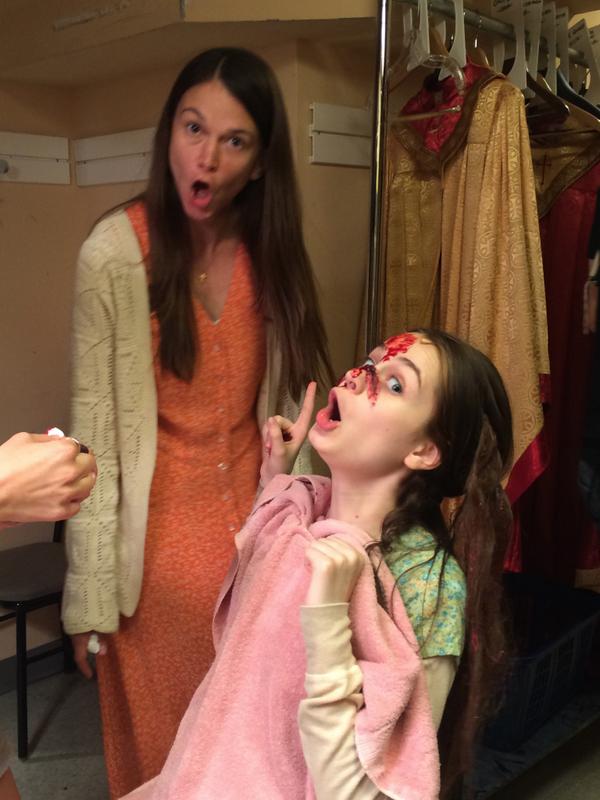 Sutton Foster and Emerson Steele