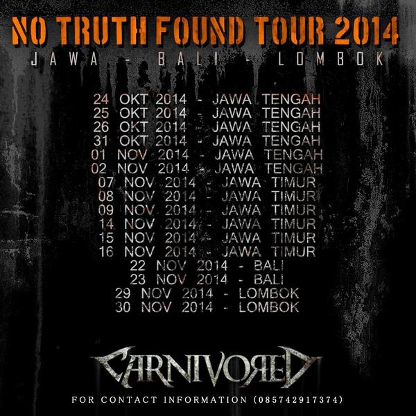 Ada yg berminat handle tour Carnivored di Semarang? Hubungi 082138510051 (Dyki)