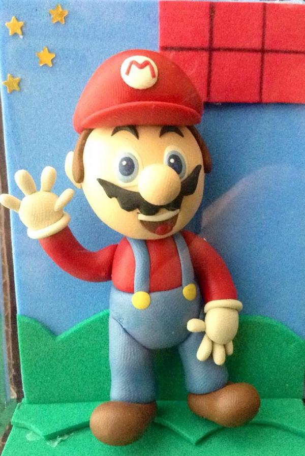 mario bros de plastilina