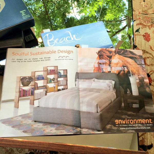 EnvironmentNY's tweet image. Check out our fab spread in @BEACHamptons mag! Thanks @ManhattanmagNYC #Hamptons #Furniture #reclaimedwood #art