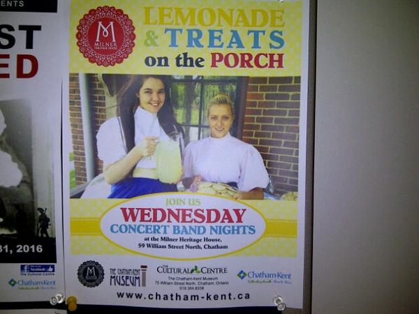 Don't forget TONIGHT in #CKONT our very own concert band performs a FREE show in Tec Park! Stop by Milner House too!