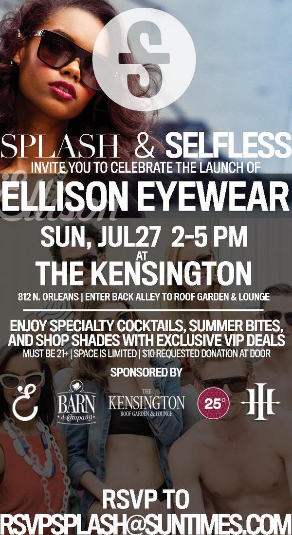 LiveSelfless's tweet photo. Join us for launch of @wearellison w/ @Suntimes_Splash  SUN, JUL27- http://t.co/S8BI5bVhaP cc: @Aloumis Pls RT http://t.co/5oYioDhiUJ