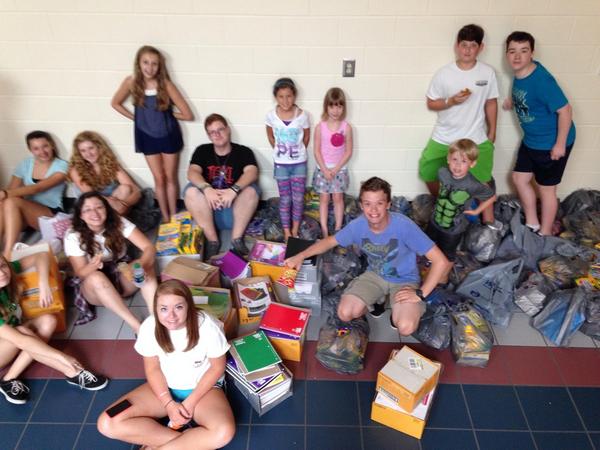 myfusion's tweet image. We don't always shop at WalMart... But when we do, we buy out their school supplies section. #hopechurch #packingbags