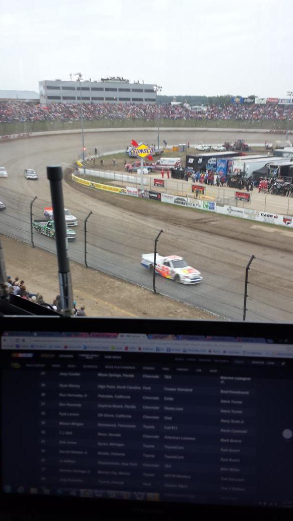 The view from my seat for the #MudSummerClassic at <a href="/EldoraSpeedway/">ELDORA SPEEDWAY</a>