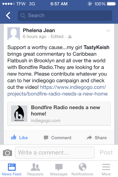 BondfireRadio's tweet image. Thank you Phelena Jean for being real and going in! #listenshareinvest #thefutureofradio indiegogo.com/projects/bondf…