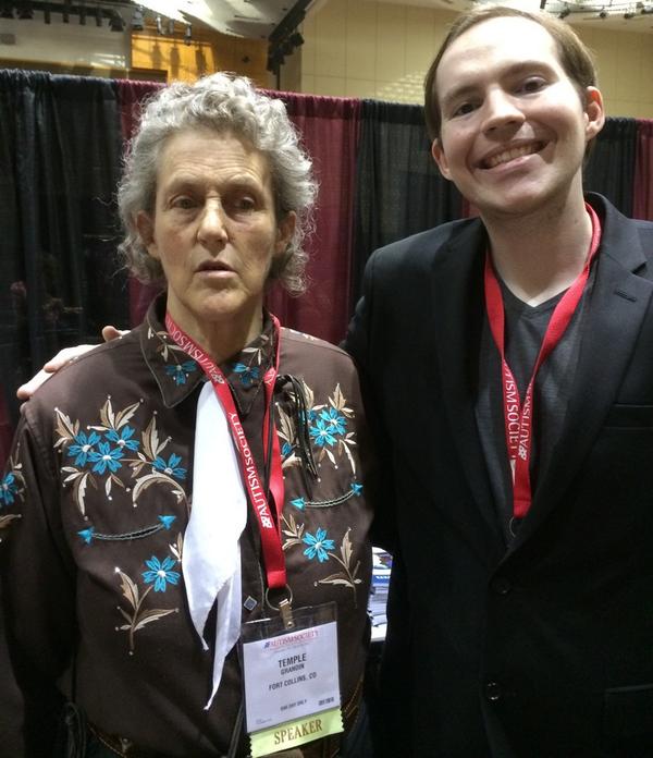 DrKerryMagro's tweet photo. Glad I got to run into Temple Grandin again tonight at the @AutismSociety conference! #connect2autism #autism http://t.co/244zRbeZ3H