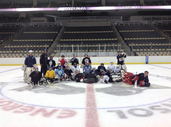 Great week at the <a href="/penguins/">Pittsburgh Penguins</a> goalie camp. Couldn't have asked for a better group of kids to work with!