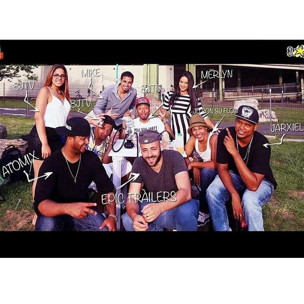 Most of the cast right after we finished filming 'Pick Up Lines En El Barrio'! Watch it now!! youtu.be/v5Z9VpAgwls