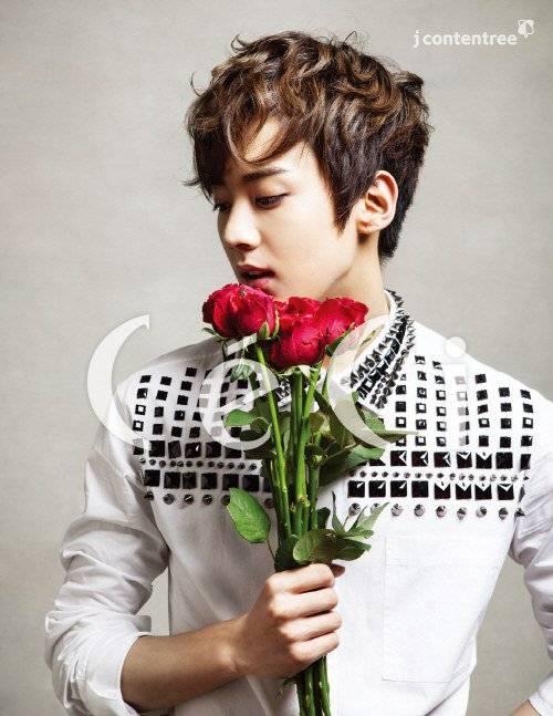 teukdimple's tweet photo. ♥ RT @allkpop TEEN TOP's Chunji is a romantic flower boy for 'CeCi' http://t.co/b2zBCGsuOw http://t.co/GRmVhSB8PE