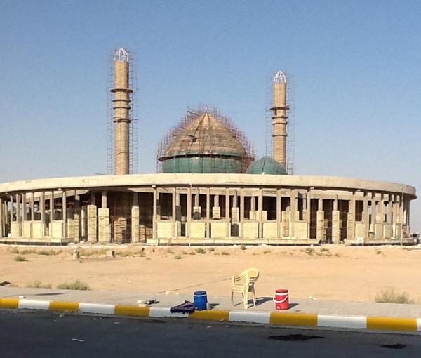 JamesCubitt's tweet photo. Progress on target  for Al Sader Shrine Project during Ramadan 
http://t.co/TilgG4qVt4
#architecture #iraq http://t.co/VWzCDqdTL5