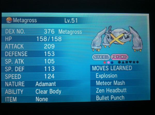 KipGod's tweet image. We will kick my new account off with this! RT &amp;amp; Follow to win a Shiny 6IV Metagross!