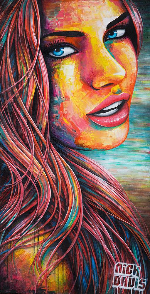 NickDavisArt's tweet photo. "Supersonic Daydream" - Acrylic on Canvas, 46 x 92 cm #art #painting #portrait http://t.co/tiijAs0xaZ