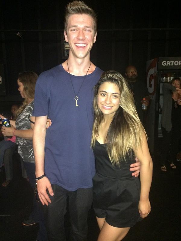 AllyBrooke's tweet photo. Hanging with a few awesome friends tonight after our open rehearsal! :) @CollinsKey @Maddielovesyou1 @coleplante http://t.co/hvc75H11GS