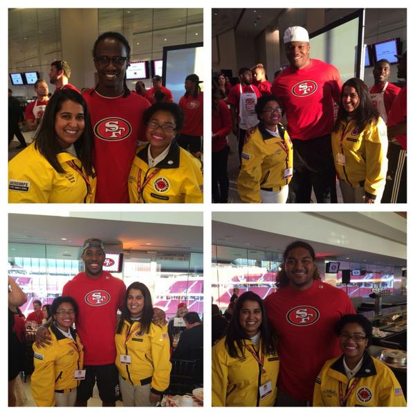 JamesRumohr's tweet photo. Proud of @kimmiemunster  @CityYearSanJose my TL engaging our Team Sponsor @49ers pasta bowl @cityyear @CityYearMiami http://t.co/YfuxbBrB7W
