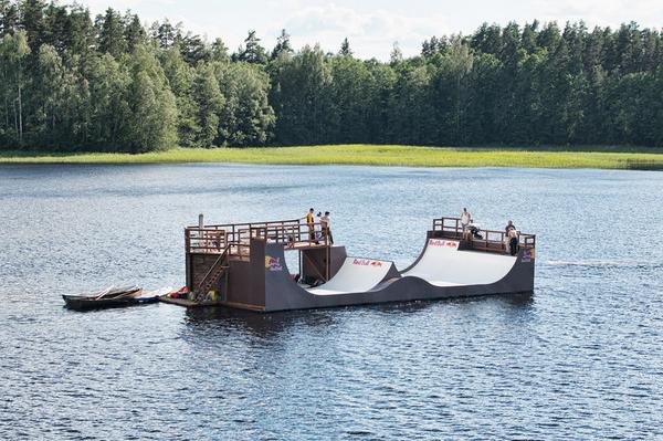 redbull's tweet photo. Let's... skate on a lake: http://t.co/SBe9V40vBU http://t.co/M9XnC2TTeb