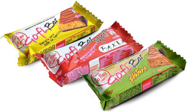 Para estrenarnos...Nuevas barritas #gofibar la original, sabor plátano y sport. Productos #gofiolapina