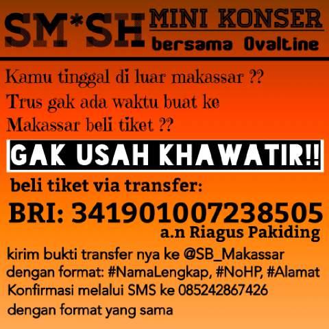 info tuk pembelian tiket di KFC lotte mart ditutup smpe tgl 31 krn libur lebaran yg mau beli bisa via transfer aja *