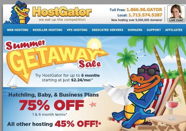HostLater's tweet image. HostGator "Getaway Sale", grab web hosting with almost 75% off → host.tl/75peroff :)