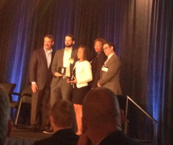 olgasstella's tweet image. @RevolveDetroit Michael Forsyth and Lori Allan accept Crains Intrapreneur of the year @DEGCAllBusiness