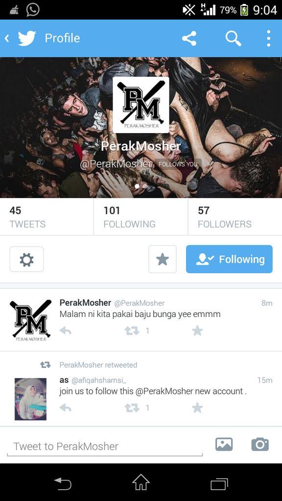 Do follow our pride, <a href="/PerakMosher/">PerakMosher</a> 's twitter account PERAK PEOPLE! 😊👍\m/