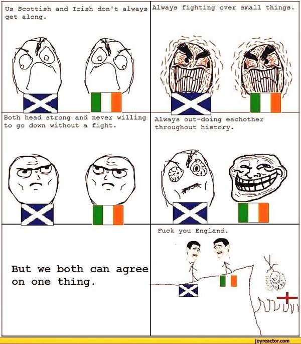 CiaranDempsey18's tweet photo. Scots and irish banter http://t.co/hXZOgD4bOV